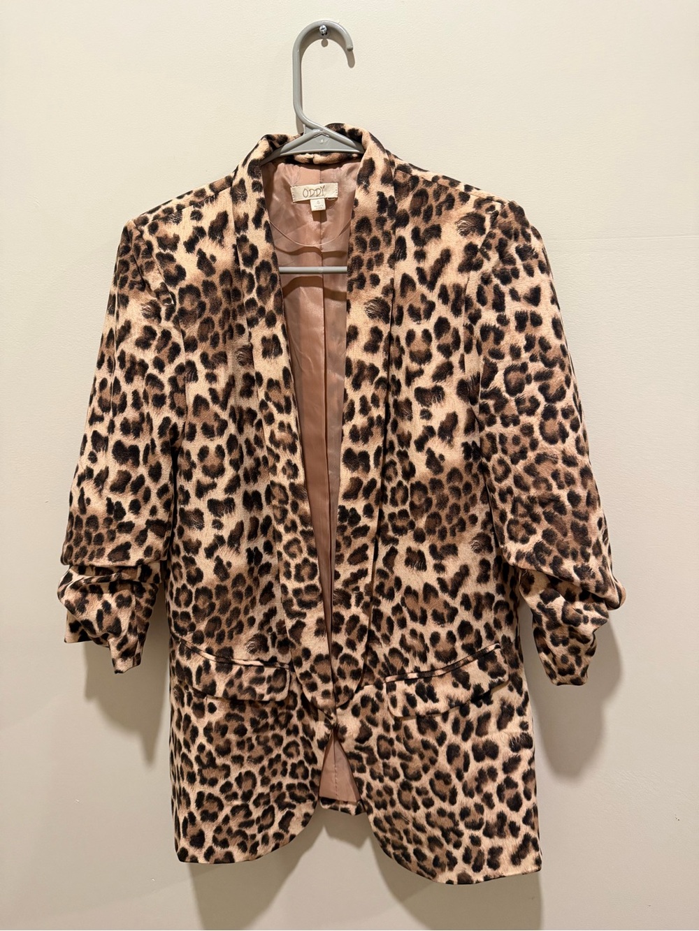 ODDI Leopard Print Blazer